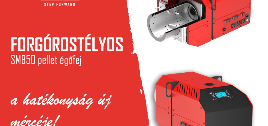 SMB50 forgórostélyos pellet égőfej