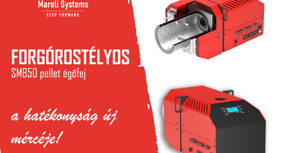 SMB50 forgórostélyos pellet égőfej