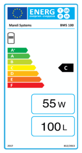 Mareli Systems BMS 100 literes hűtési-fűtési puffertartály "C" energetikai besorolással