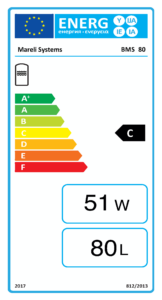 Mareli Systems BMS 80 literes hűtési-fűtési puffertartály "C" energetikai besorolással