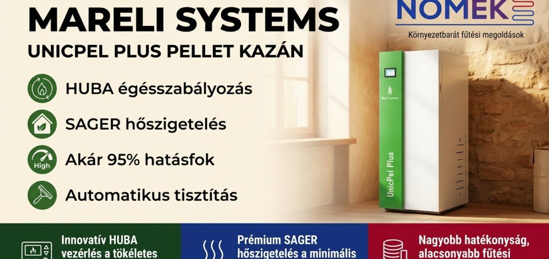 Mareli Systems UnicPel Plus pelletkazán