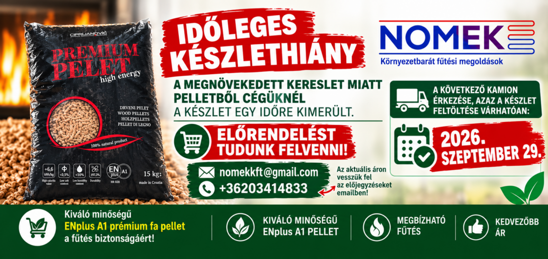 nomek-enplus-a1-fa-pellet-keszlethiany NOMEK Kft ENplus A1 prémium fa pellet